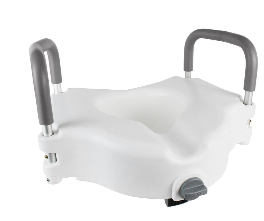 Raised Toilet Seat with Handles