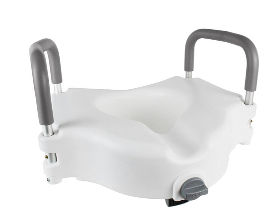 Raised Toilet Seat with Handles