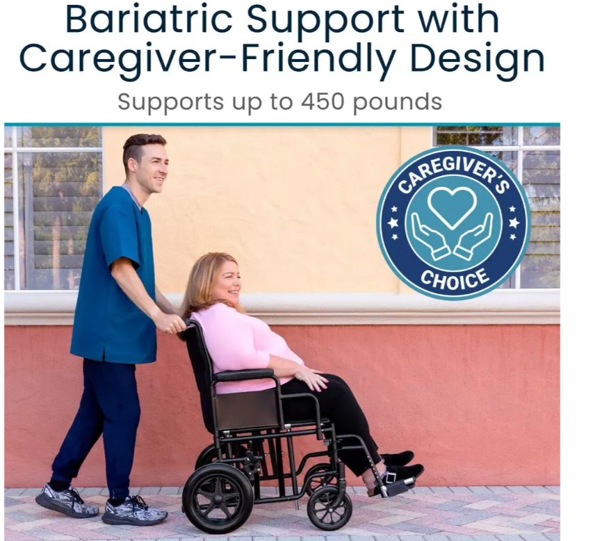 Bariatric Transport Wheelchair