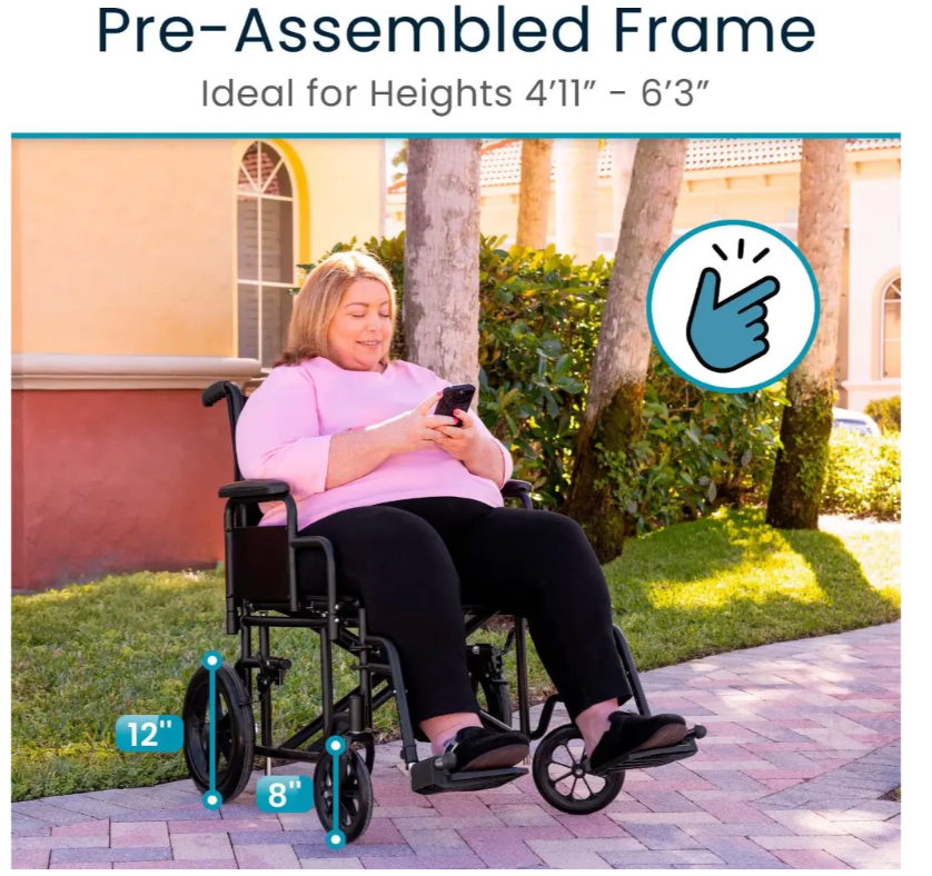 Bariatric Transport Wheelchair