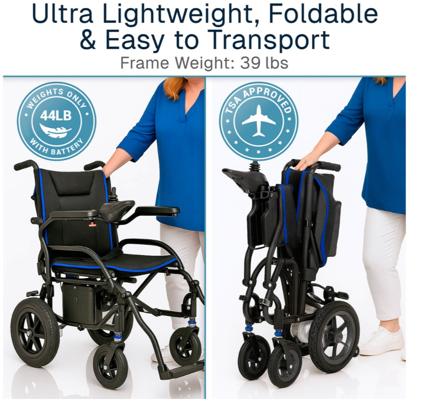 Air Frame Aluminum Power Wheelchair