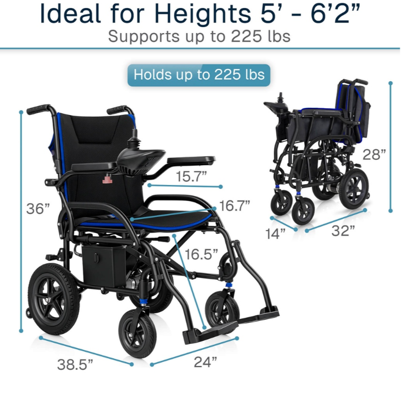 Air Frame Aluminum Power Wheelchair